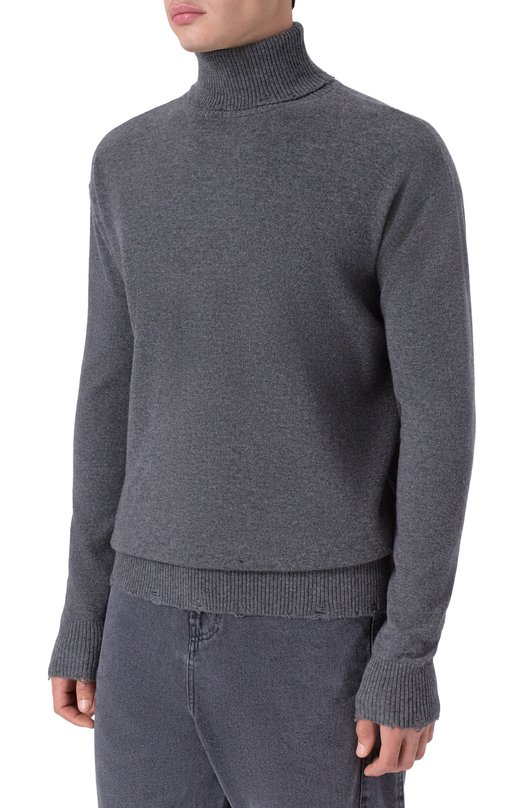 Водолазка из кашемира и шерсти Andrea Ya'aqov 25MMAG09/CASHMERE W00L Серый  25MMAG09/CASHMERE W00L Фото 3