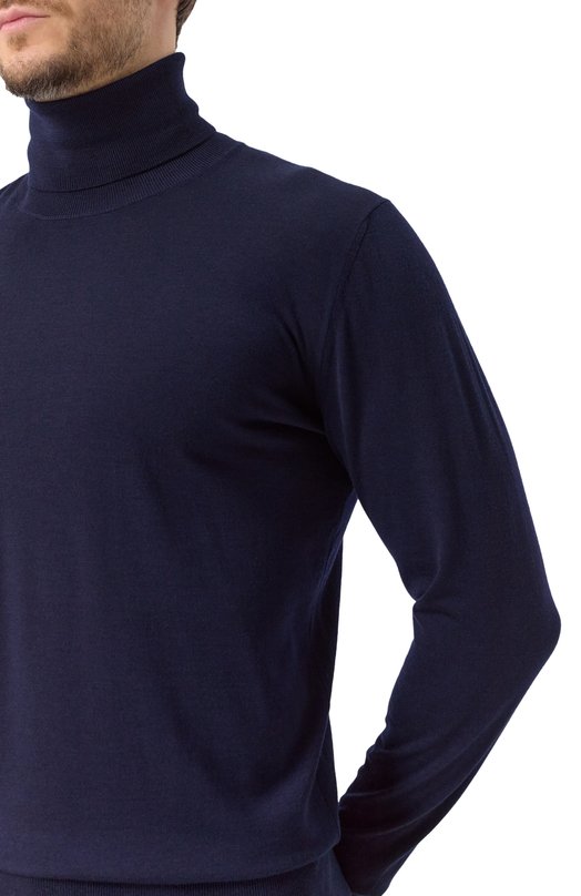 Шерстяная водолазка Dolce & Gabbana GXW05T/JCVZS Синий  GXW05T/JCVZS Фото 5