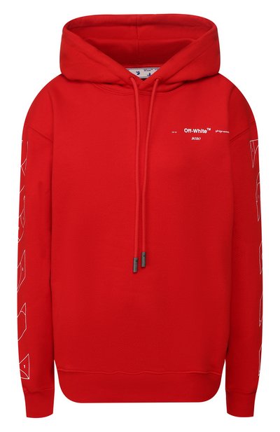Женский хлопковое худи OFF-WHITE, арт. 0WBB032S20FLE0032501
