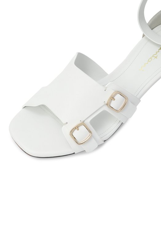 Кожаные босоножки Santoni WHVG71606HA2TLGA Белый  WHVG71606HA2TLGA Фото 7