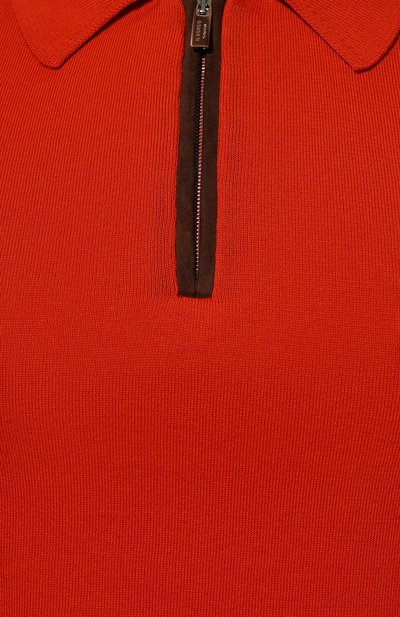 Хлопковое поло IL BORGO CASHMERE оранжевого цвета по цене 65050 руб., арт. 56-1963M0DG0, фото 5 Хлопковое поло IL BORGO CASHMERE, арт. 56-1963M0DG0, фото 5