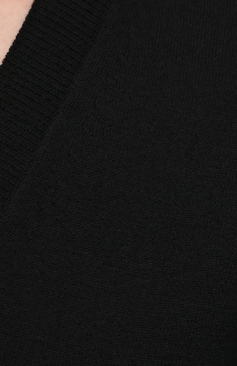 Женский шерстяной пуловер BOTTEGA VENETA черного цвета, арт. 668585/V0ZY0 | Фото 5 (Материал внешний: Шерсть; Рукава: Длинные; Стили: Гламурный; Длина (для топов): Стандартные; Региональные ограничения белый список (Axapta Mercury): RU; Материал сплава: Проставлено; Женское Крос�с-КТ: Пуловер-одежда; Драгоценные камни: Проставлено)