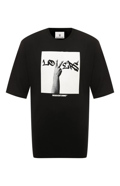 Мужская хлопковая футболка DIEGO VENTURINO, арт. D3W4DVTS0ML0