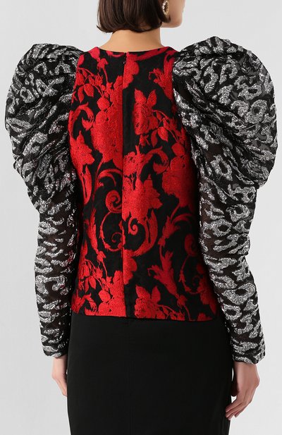 Топ из смеси вискозы и шелка DRIES VAN NOTEN красного цвета по цене 120500 руб., арт. 201-30765-9364, фото 4 Топ из смеси вискозы и шелка DRIES VAN NOTEN, арт. 201-30765-9364, фото 4
