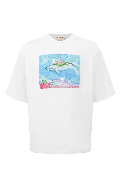 Хлопковая футболка MARNI, арт. HUMU0223P7/USCU98, фото 1