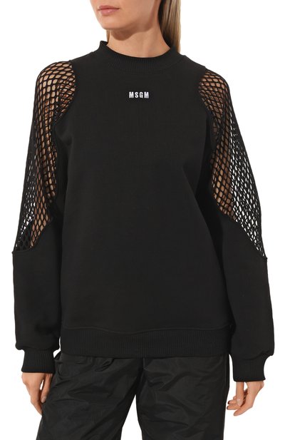 Хлопковый свитшот MSGM, арт. 3441MDM169 237001, фото 3