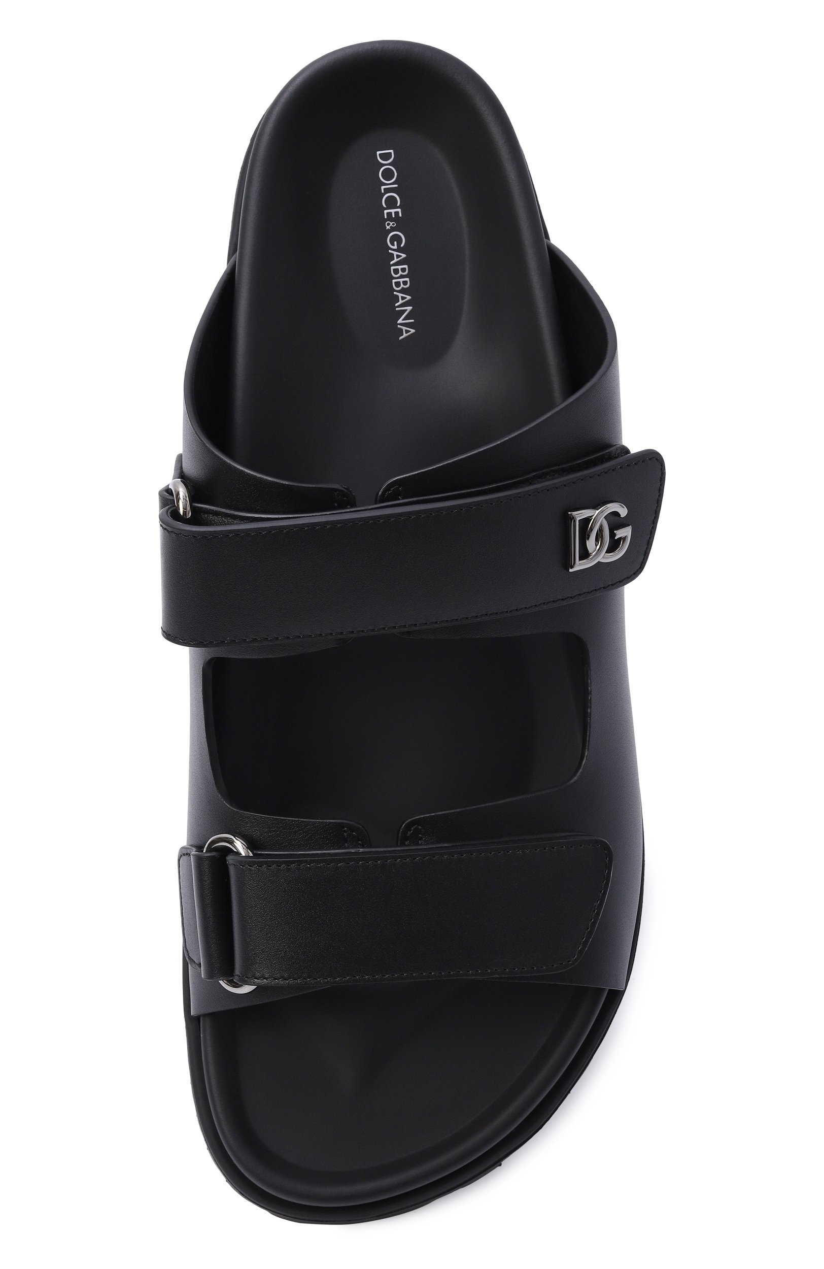 Кожаные шлепанцы dg casual DOLCE & GABBANA, арт. A80522/A9Q67, фото 5