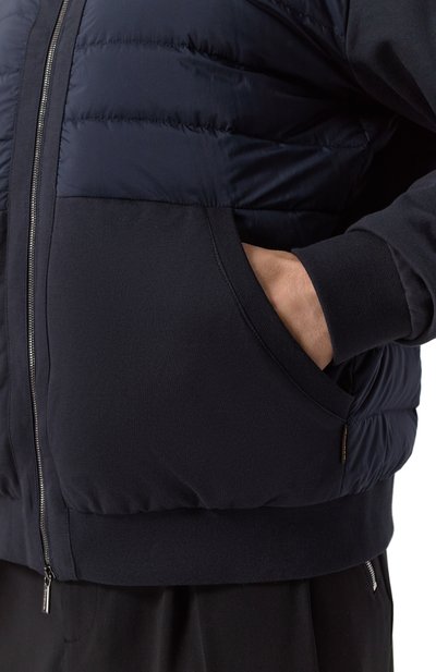 Комбинированный бомбер verucci-s3f MOORER темно-синего цвета по цене 162500 руб., арт. VERUCCI/S3F, фото 5 Комбинированный бомбер verucci-s3f MOORER, арт. VERUCCI/S3F, фото 5