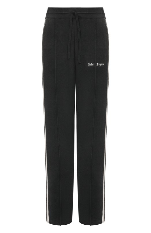 Брюки из шерсти и вискозы Palm Angels PWHG037F25KNI001 Чёрный PWHG037F25KNI001