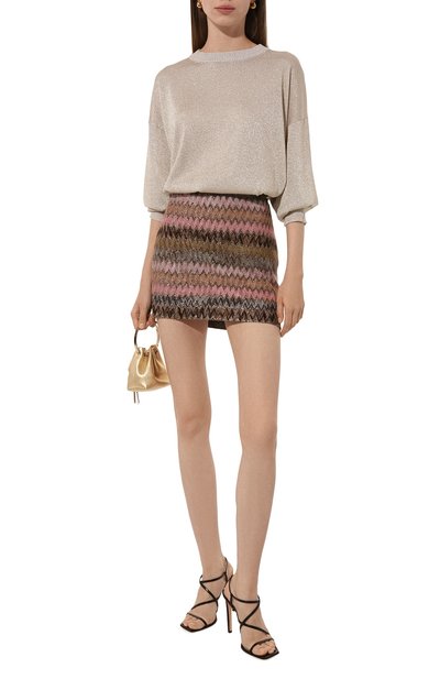 Юбка из вискозы MISSONI разноцветного цвета по цене 59050 руб., арт. DS24WH0P/BR00YF, фото 2 Юбка из вискозы MISSONI, арт. DS24WH0P/BR00YF, фото 2