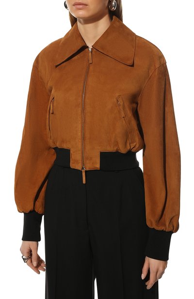 Замшевый бомбер KHAITE, арт. 6058709/MERCEDES, фото 3