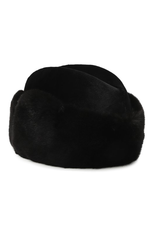 Меховая шапка из норки VICTORIA KUSENKOVA 421512802136 Чёрный  421512802136 Фото 2