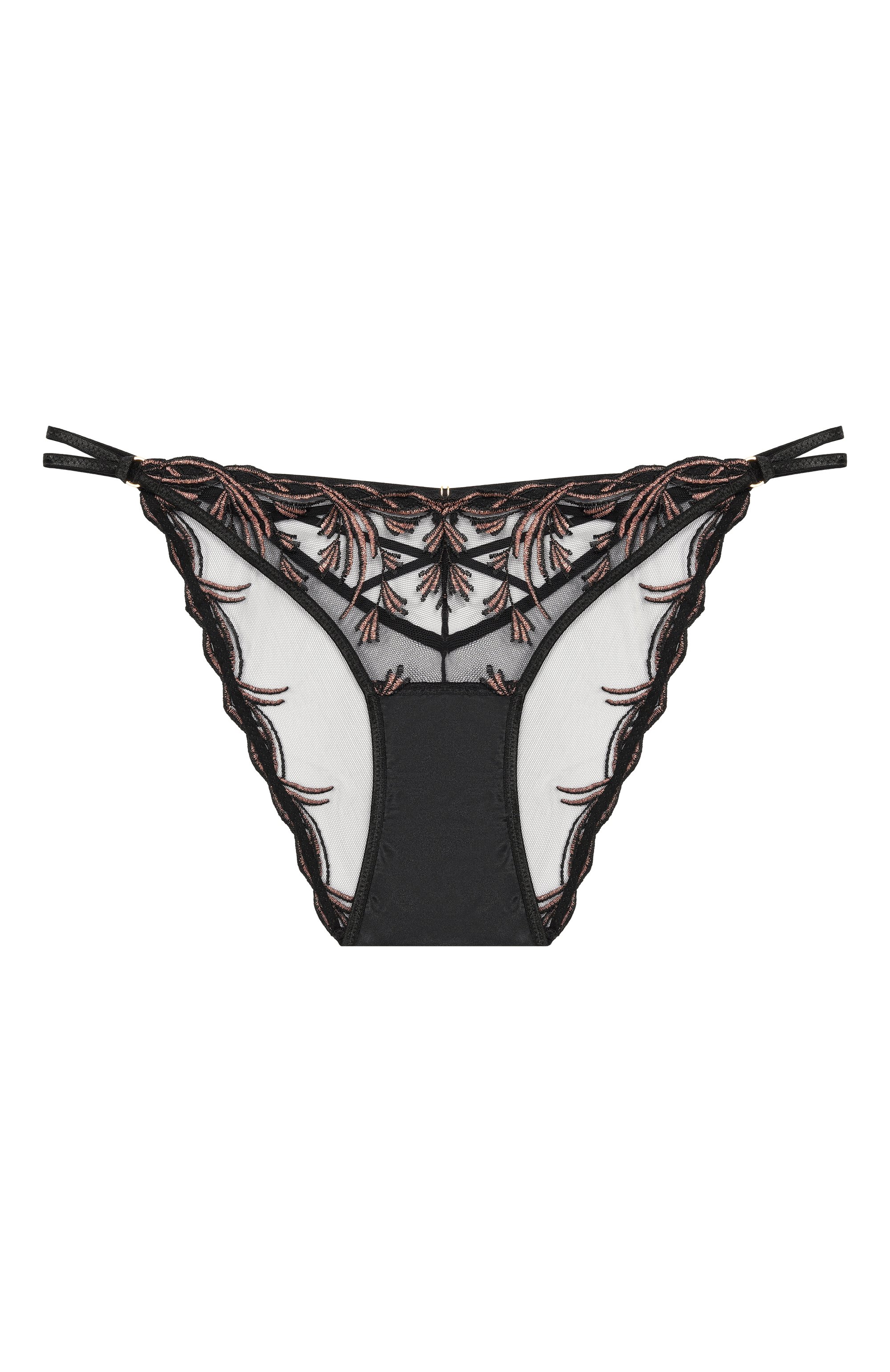 Трусы-слипы AUBADE черного цвета по цене 13440 руб., арт. 6D20, фото 1 Трусы-слипы AUBADE, арт. 6D20, фото 1