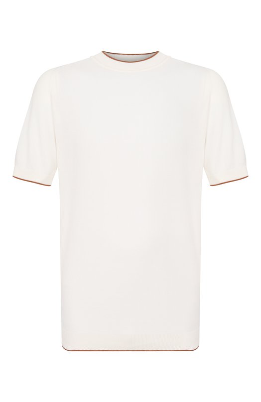 Хлопковый джемпер Kiton UMM0762 Белый UMM0762