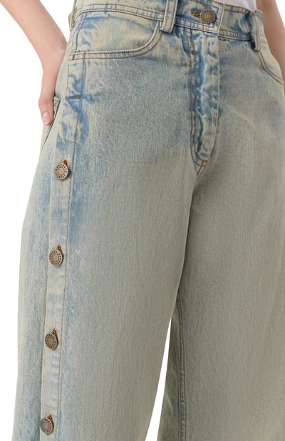 Джинсы ISABEL BENENATO голубого цвета по цене 92150 руб., арт. DW52DS26, фото 5 Джинсы ISABEL BENENATO, арт. DW52DS26, фото 5