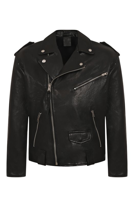 Кожаная куртка Never Enough MJL072 Чёрный MJL072