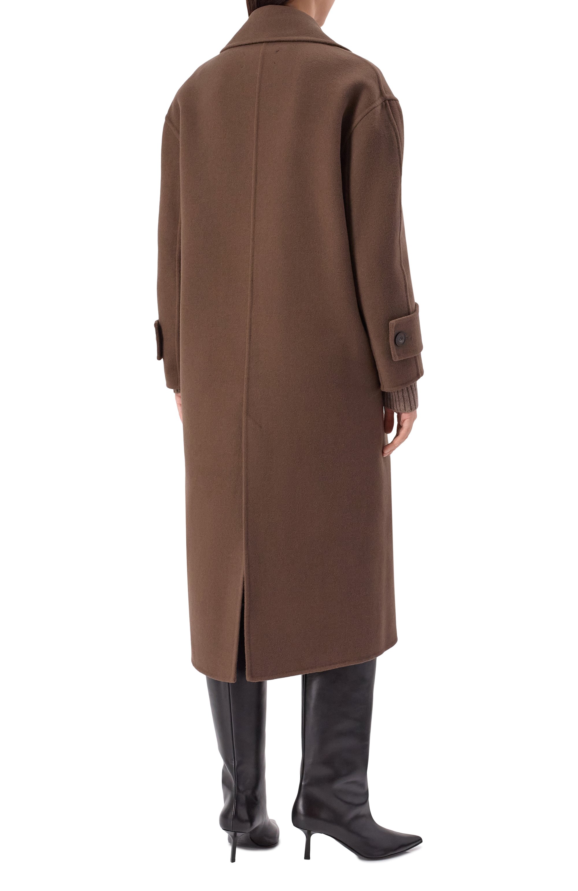 Шерстяное пальто ANTONELLI FIRENZE коричневого цвета по цене 208000 руб., арт. P7220/865C, фото 4 Шерстяное пальто ANTONELLI FIRENZE, арт. P7220/865C, фото 4
