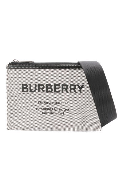 Текстильная сумка horseferry BURBERRY серого цвета по цене 66950 руб., арт. 8038255, фото 5 Текстильная сумка horseferry BURBERRY, арт. 8038255, фото 5