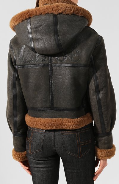 Укороченная дубленка CHLOÉ, арт. CHC19ACV27205, фото 4