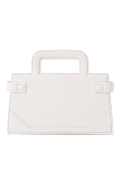 Женская сумка b-buzz small BALMAIN белого цвета, арт. DN0KJ931/LP0S | Фото 6 (Материал: Натуральная кожа; Размер: small; Материал сплава: Проставлено; Драгоценные камни: Проставлено; Ремень/цепочка: На ремешке)