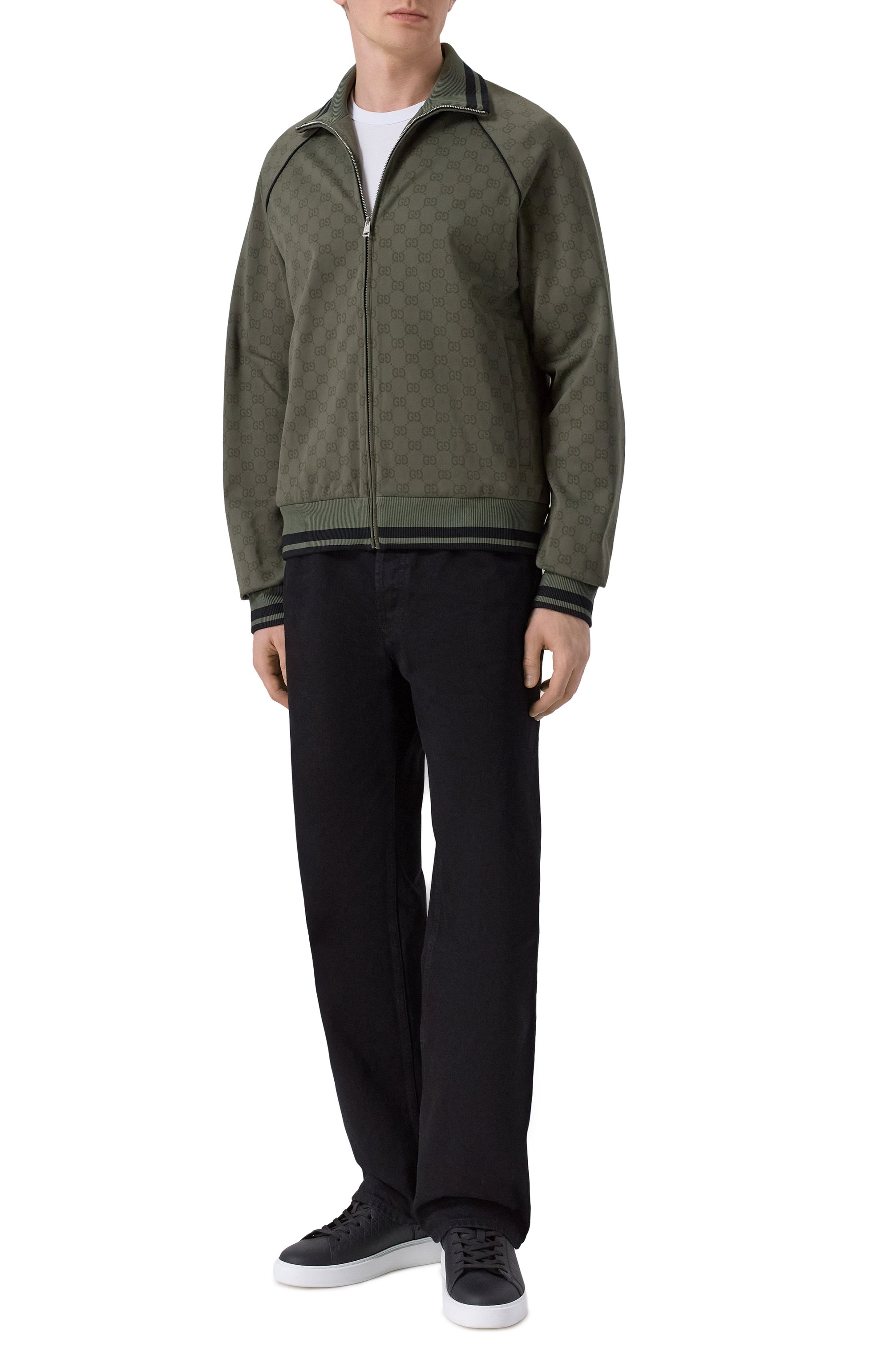 Толстовка GUCCI хаки цвета по цене 239500 руб., арт. 768550/XJHFV, фото 2 Толстовка GUCCI, арт. 768550/XJHFV, фото 2