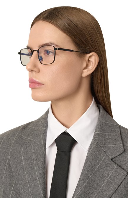 Женские оправа SAINT LAURENT черного цвета, арт. SL 729 001 | Фото 2 (Региональные ограничения белый список (Axapta Mercury): Не проставлено; Нос: Не проставлено)