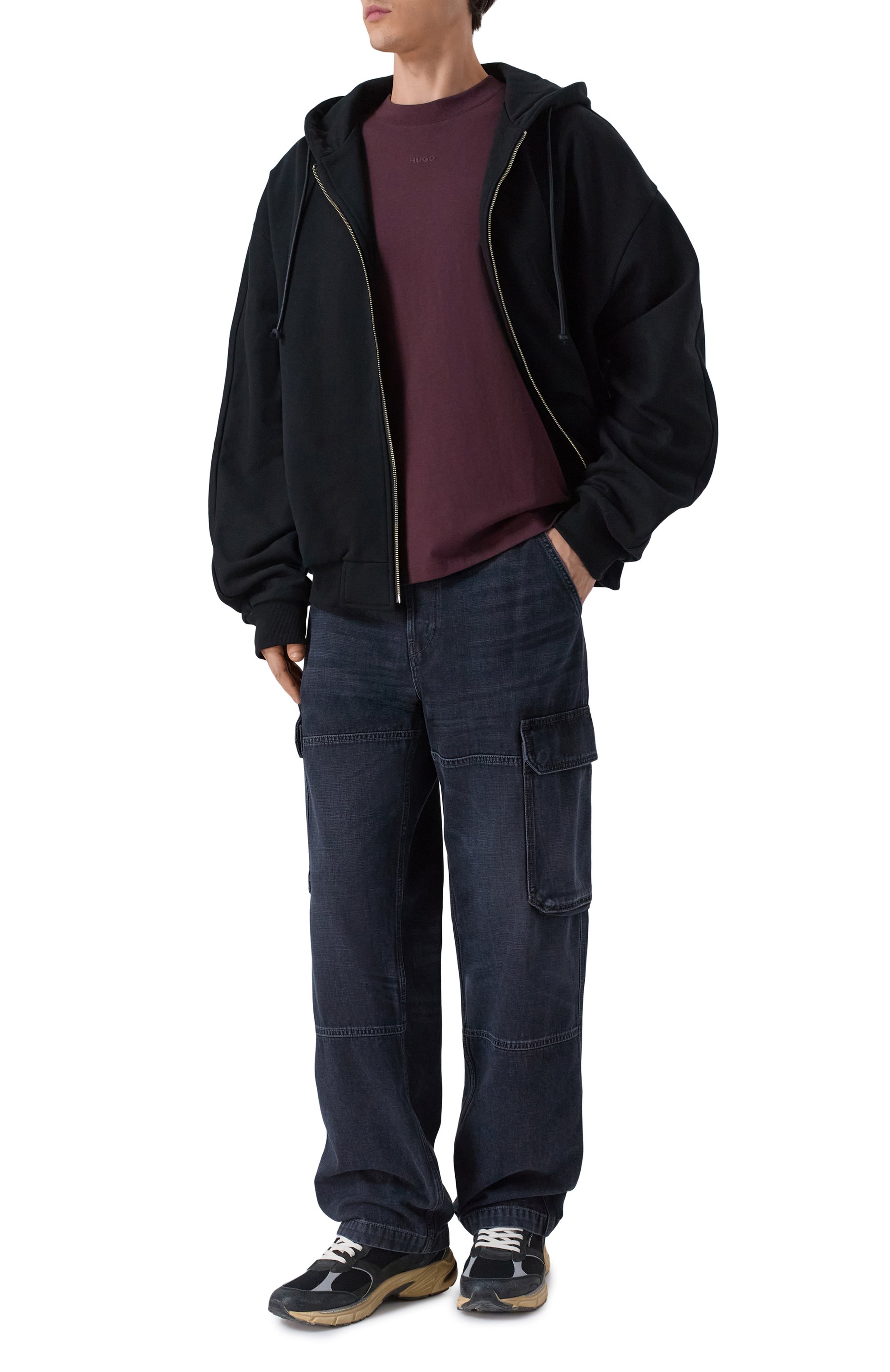 Хлопковая футболка HUGO, арт. 50488330, фото 2