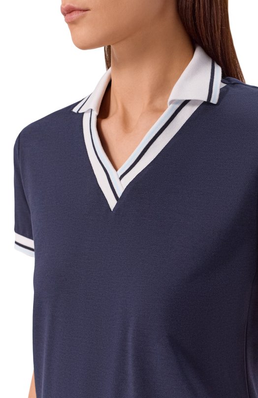 Поло из хлопка и лиоцелла Bogner 52548950 Синий  52548950 Фото 5