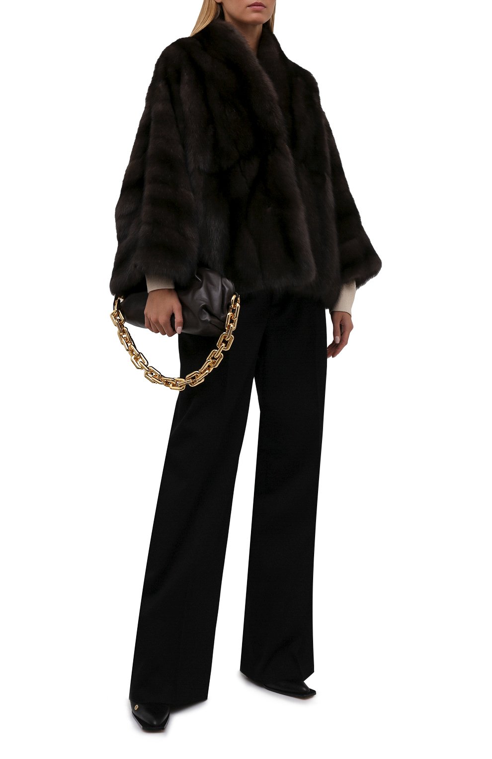 Шуба из меха соболя SIMONETTA RAVIZZA, арт. F01JA58Z1A/015, фото 2