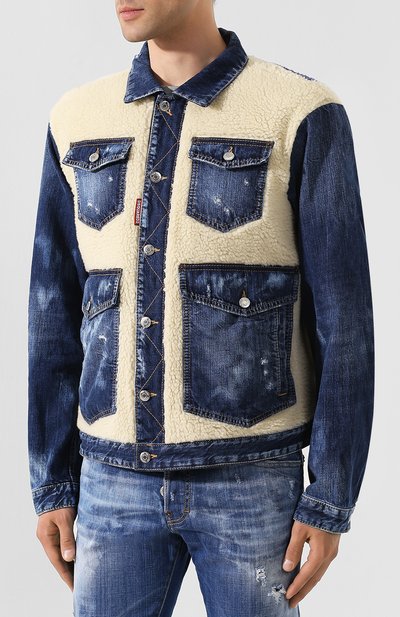 Комбинированная куртка DSQUARED2, арт. S74AM0931/S30309, фото 3