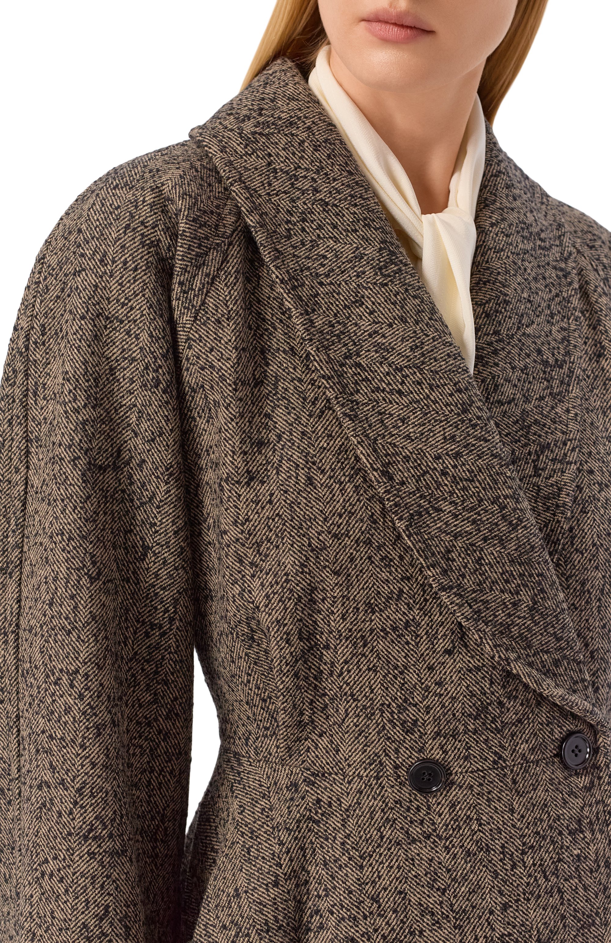 Шерстяное полупальто CHLOÉ, арт. CH26SMA60263, фото 5