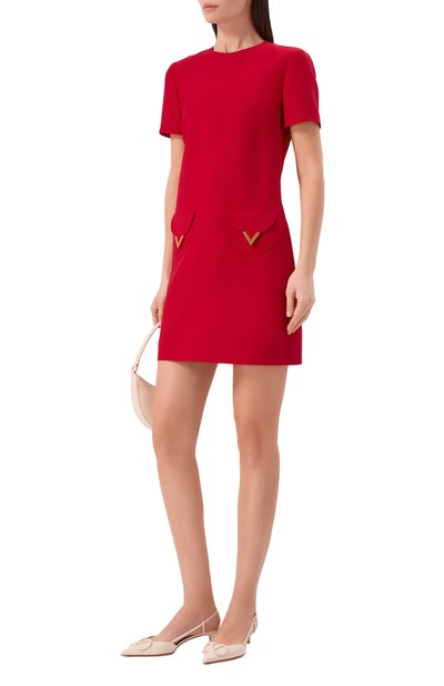 Платье из шерсти и шелка VALENTINO, арт. 8B3VAJD5/1CF, фото 2