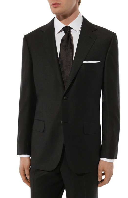 Шерстяной костюм Kiton UA81K0101E24 Серый  UA81K0101E24 Фото 3