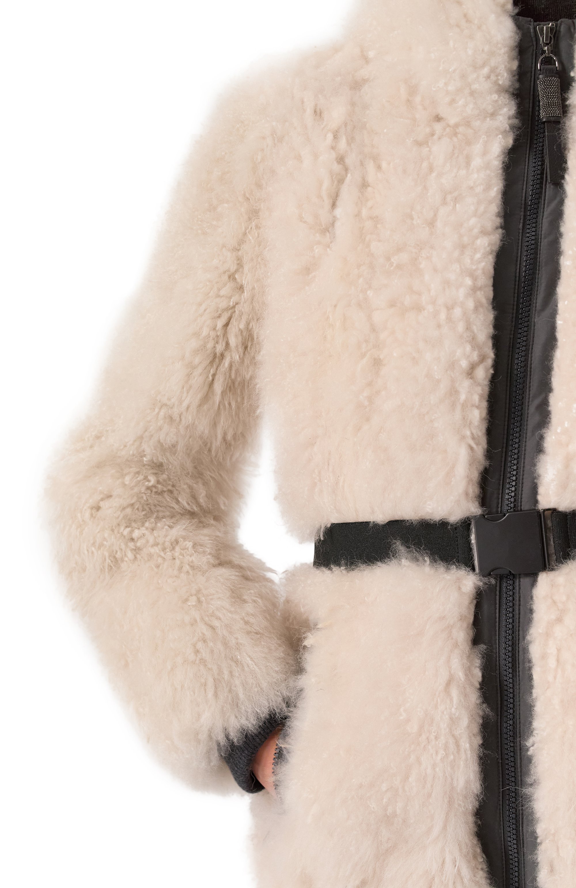 Куртка из козы BRUNELLO CUCINELLI кремового цвета по цене 2070000 руб., арт. MPMWL7906, фото 5 Куртка из козы BRUNELLO CUCINELLI, арт. MPMWL7906, фото 5
