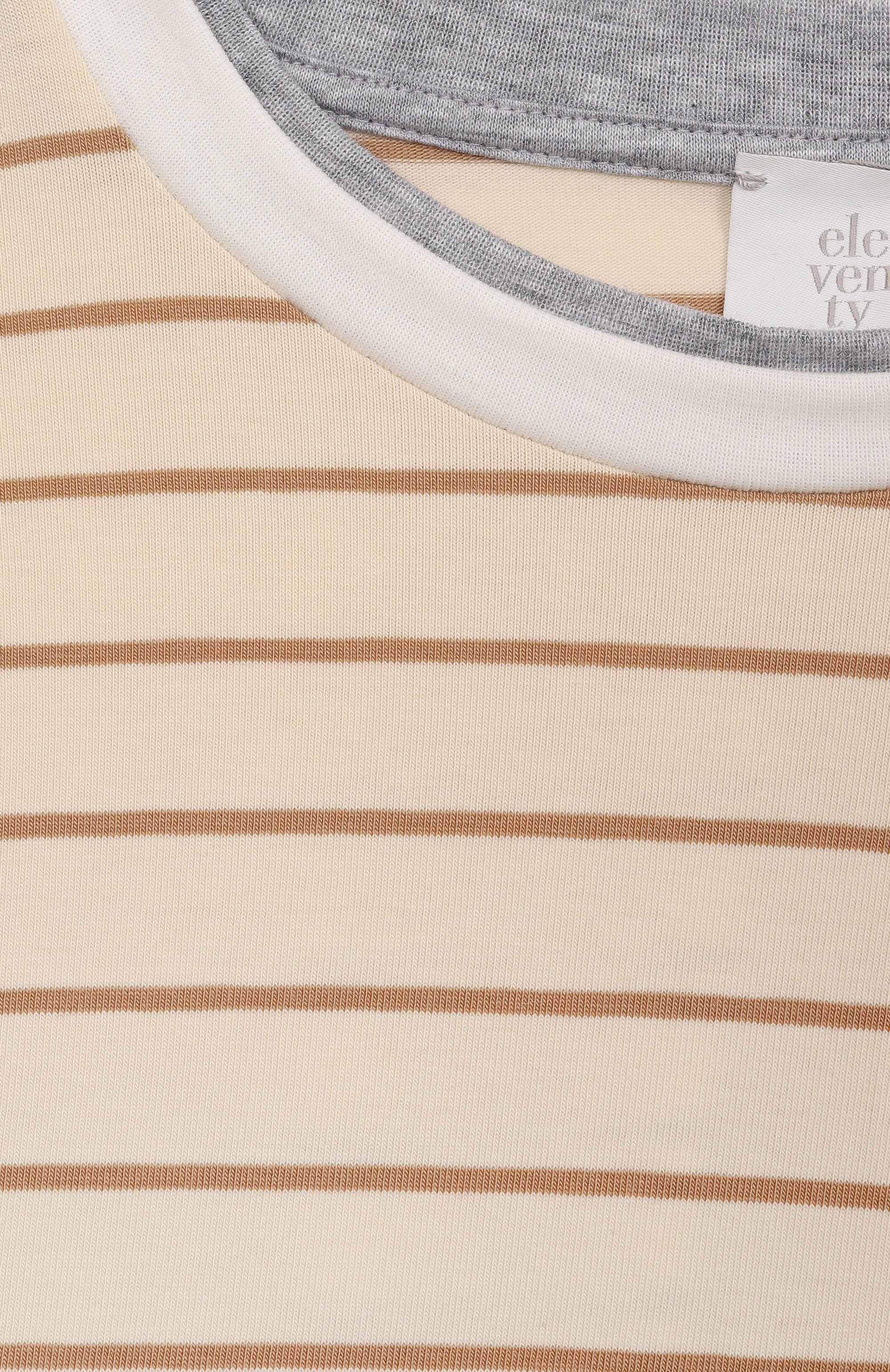 Хлопковый лонгслив ELEVENTY кремового цвета по цене 14000 руб., арт. EX8P10/J0523/10-16, фото 3 Хлопковый лонгслив ELEVENTY, арт. EX8P10/J0523/10-16, фото 3