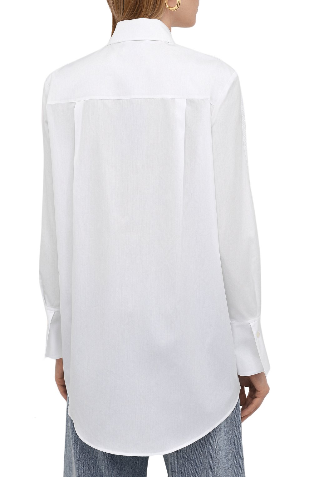 Хлопковая рубашка EMPORIO ARMANI белого цвета по цене 38300 руб., арт. 6K2C68/2N8YZ, фото 4 Хлопковая рубашка EMPORIO ARMANI, арт. 6K2C68/2N8YZ, фото 4
