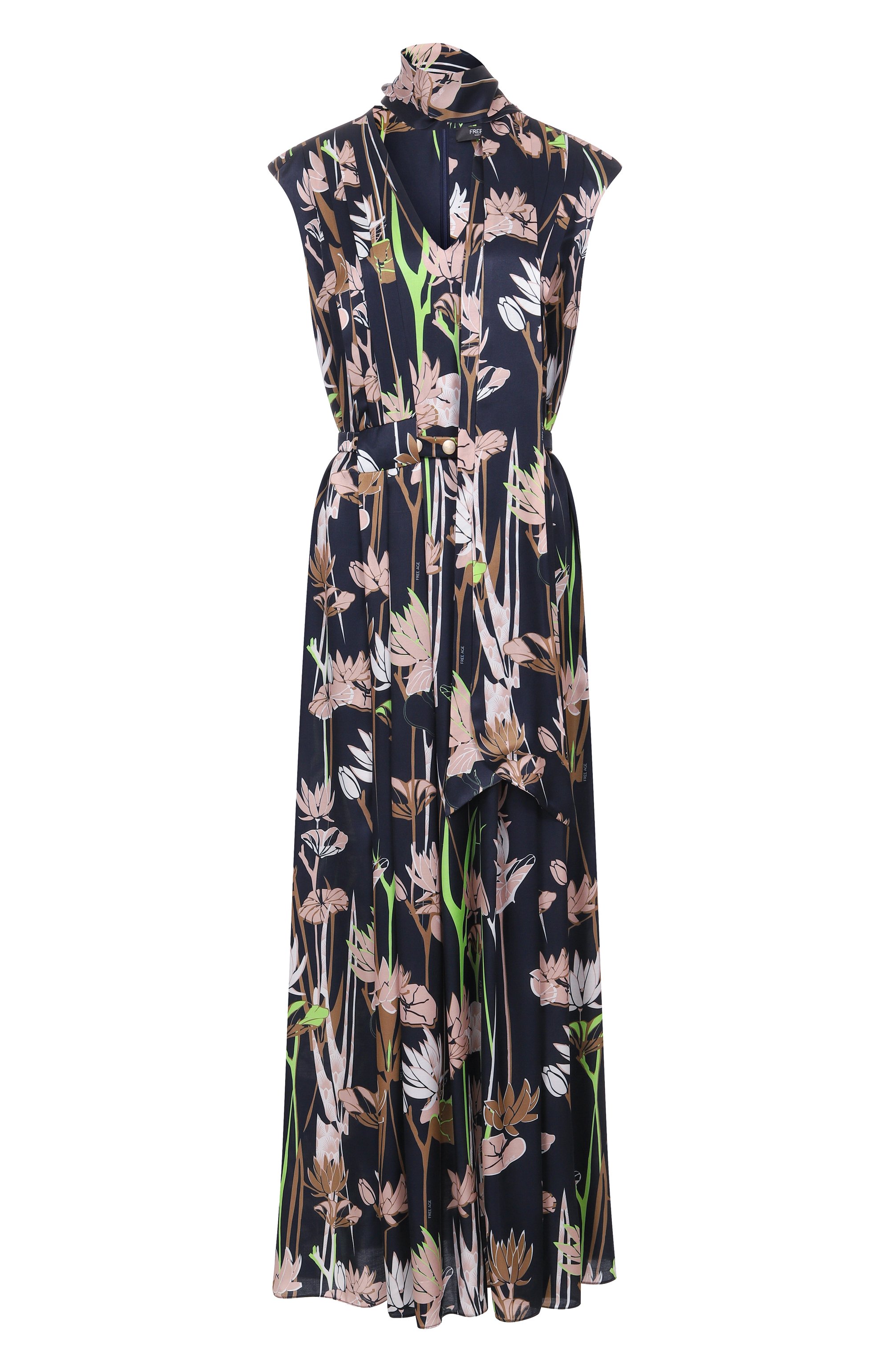 Платье из хлопка и шелка FREEAGE, арт. WS25.DR134M.6001.499, фото 1