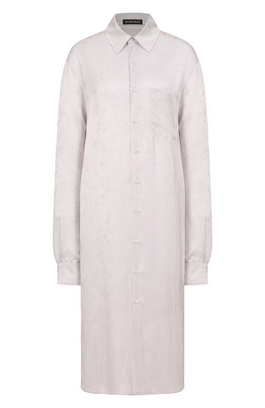 Блузка из вискозы и шелка Ann Demeulemeester B0011914/FA611 Серый B0011914/FA611