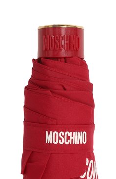 Женский складной зонт MOSCHINO красного цвета, арт. 8188-SUPERMINIC | Фото 5 (Нос: Не проставлено; Материал: Синтетический материал, Текстиль; Тематический товар: Teddy Bear)