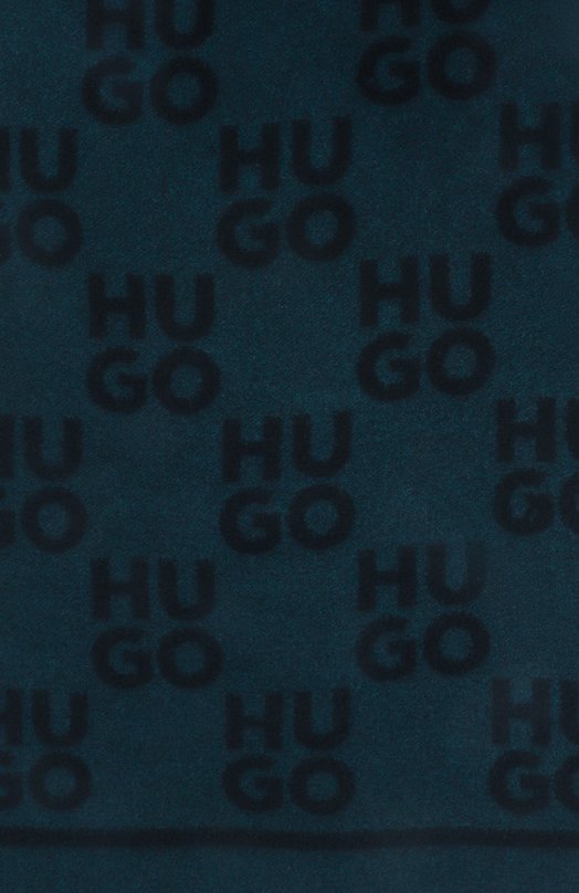Шерстяной шарф HUGO 50524767 Зелёный  50524767 Фото 4