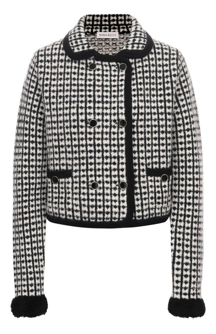 Женский шерстяной кардиган NINA RICCI, арт. 25AMCR011/ML0579