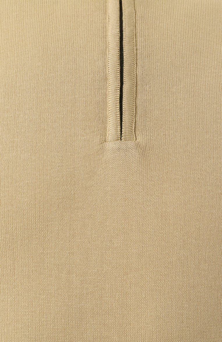 Мужской хлопковый джемпер CANALI желтого цвета, арт. C0015/MK00145 | Фото 6 (Рукава: Длинные; Материал сплава: Проставлено; Драгоценные камни: Проставлено; Длина (для топов): Стандартные; Вырез: Круглый; Мужское Кросс-КТ: Джемперы; Принт: Без принта; Стили: Кэжуэл; Материал внешний: Хлопок)