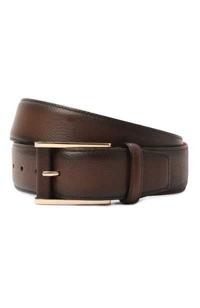 Мужской кожаный ремень SANTONI, арт. CM40VC003C20HCGX