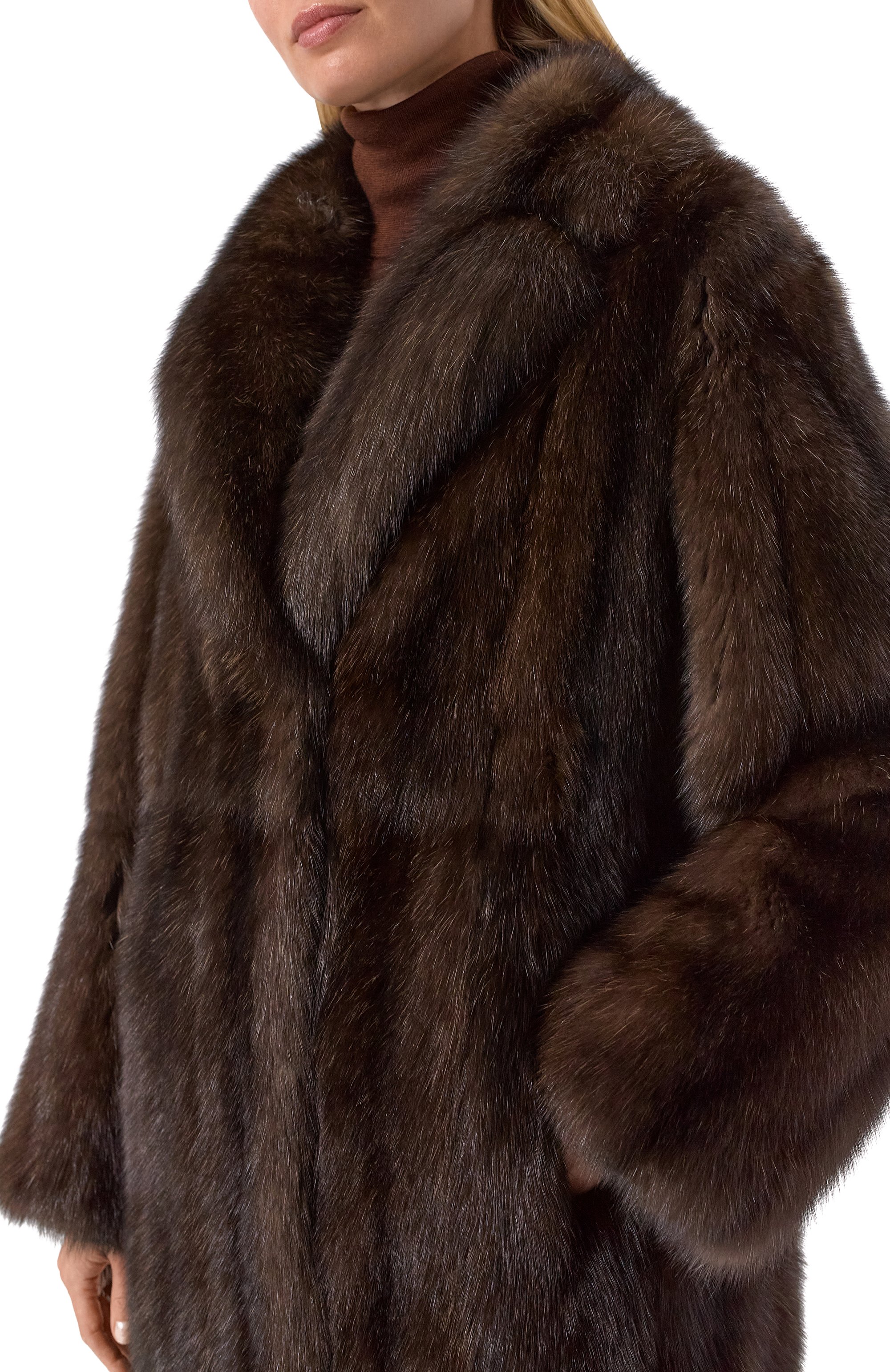 Шуба из соболя VICTORIA KUSENKOVA коричневого цвета по цене 10780000 руб., арт. 703308504695, фото 5 Шуба из соболя VICTORIA KUSENKOVA, арт. 703308504695, фото 5