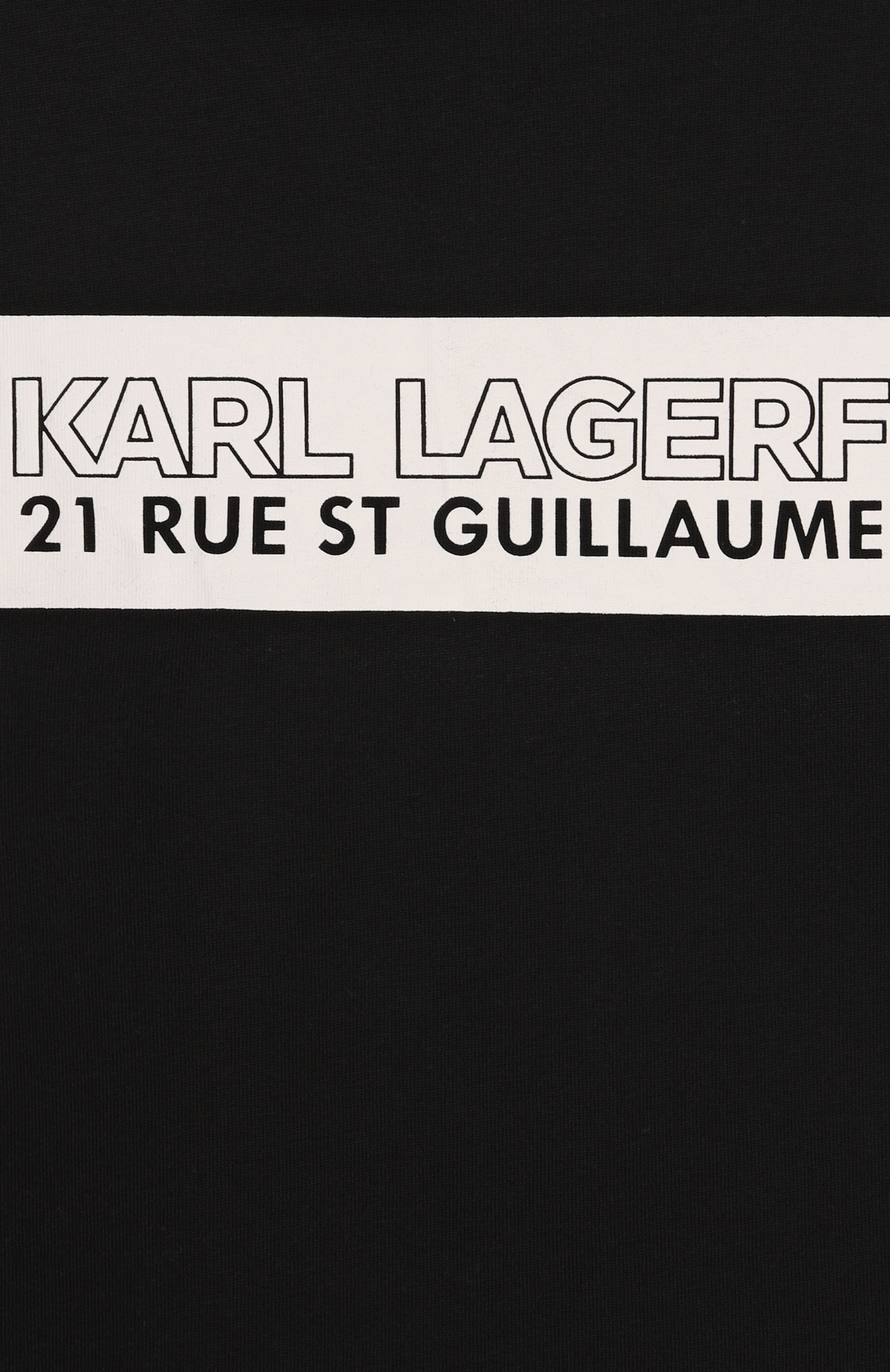 Хлопковая футболка KARL LAGERFELD KIDS, арт. Z30954, фото 3