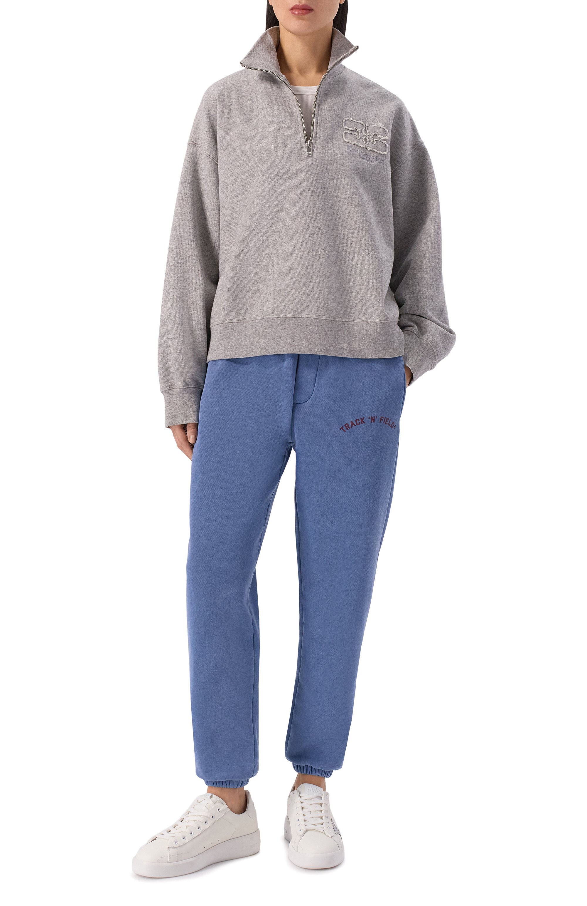 Хлопковые джоггеры DSQUARED2 синего цвета по цене 41450 руб., арт. S75KB0550/D25030, фото 2 Хлопковые джоггеры DSQUARED2, арт. S75KB0550/D25030, фото 2