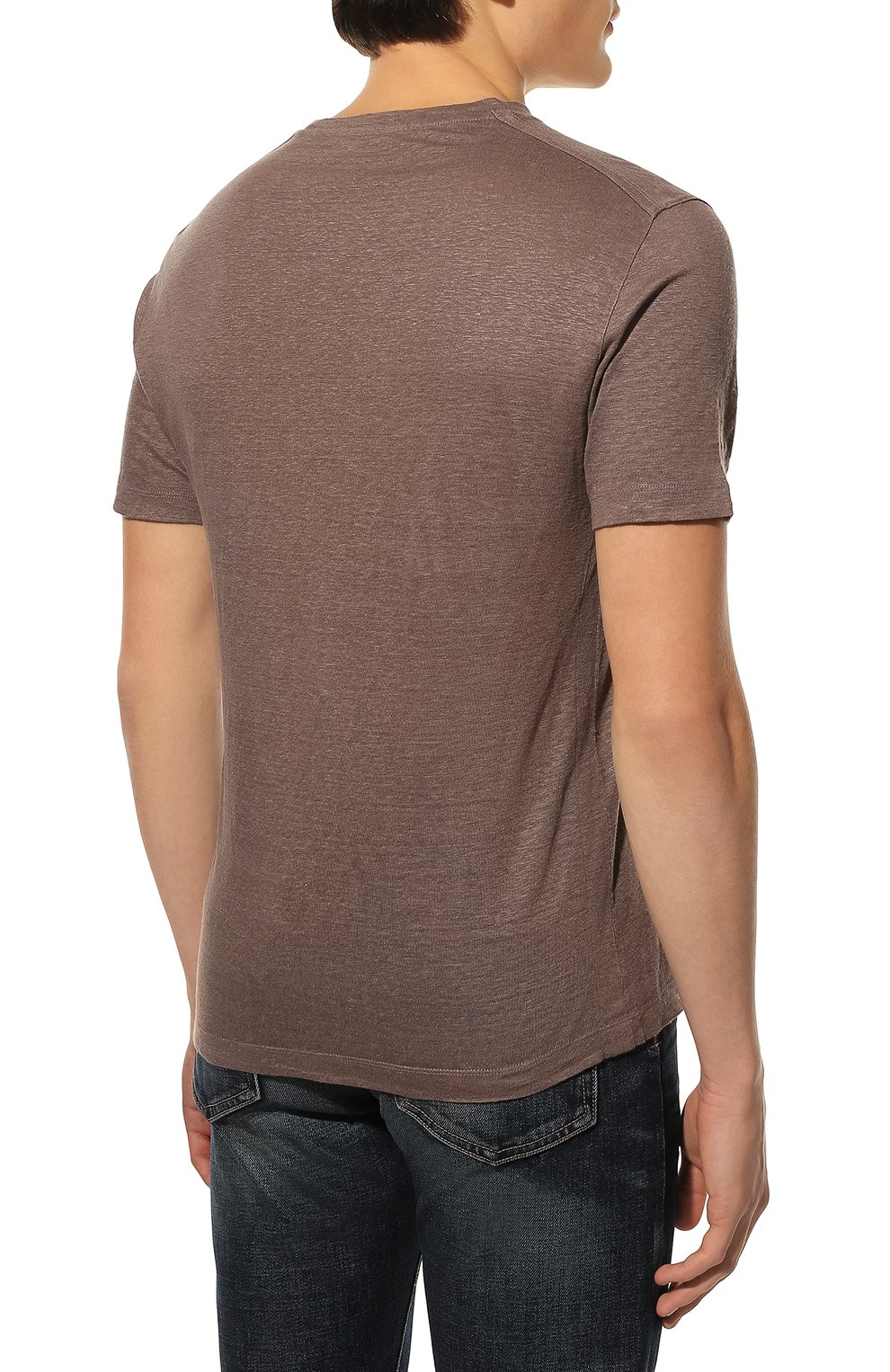 Льняная футболка ZEGNA, арт. UU564/706, фото 4