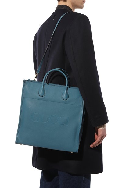 Кожаная сумка-тоут GUCCI, арт. 674850 0E8IG, фото 2