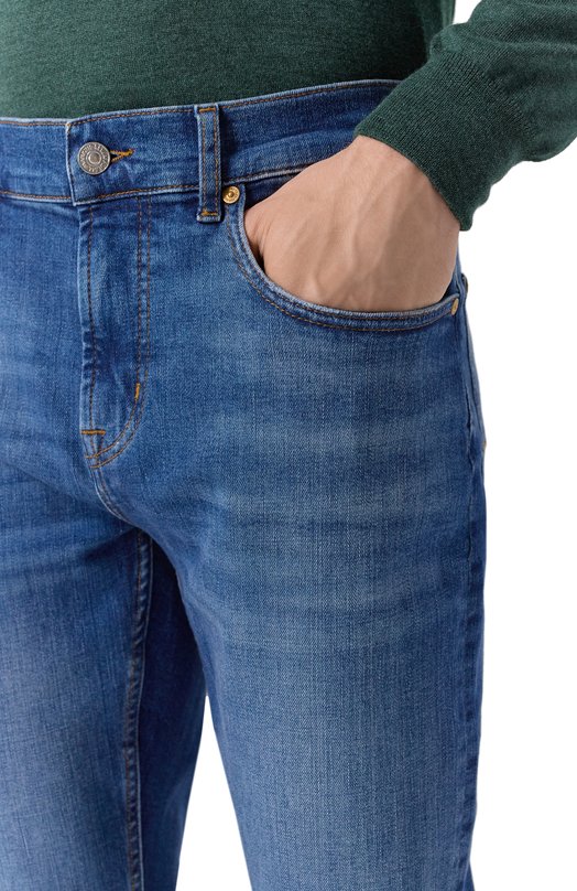 Джинсы Straight 7 For All Mankind 7TE70C121C3 Синий  7TE70C121C3 Фото 5