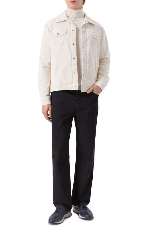 Кожаные кроссовки Zilli H0253AM1956VZEV07 Синий  H0253AM1956VZEV07 Фото 2